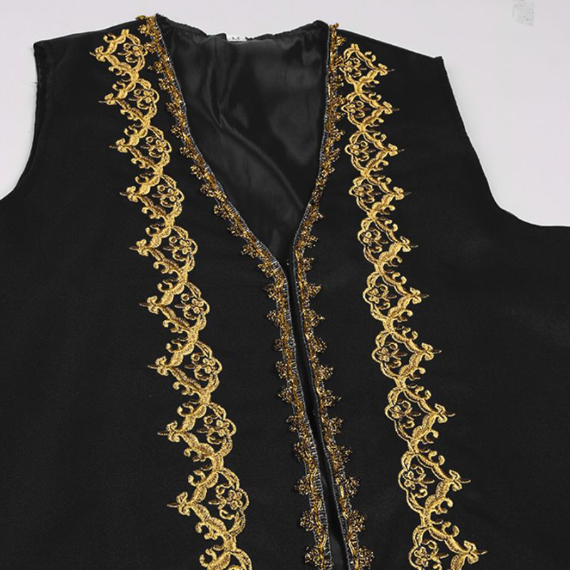 Men Arab Prince Cosplay Costum - مراجعة Embroidery Arabic وسعره