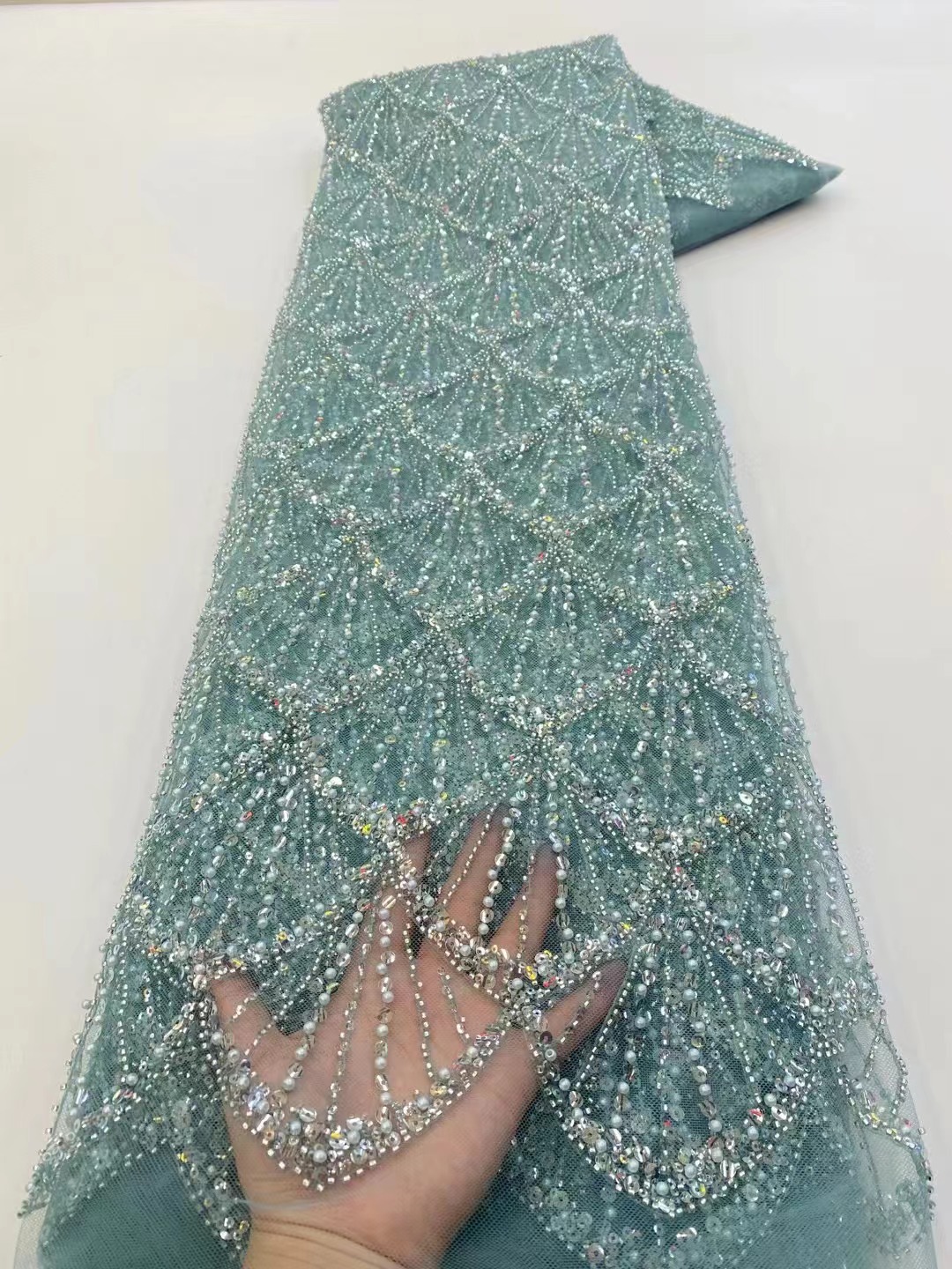 African Tulle Lace Fabric 2026 - مراجعة Embroidery Net Dress وسعره