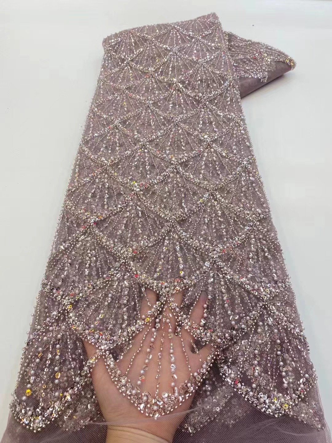 African Tulle Lace Fabric 2026 - مراجعة Embroidery Net Dress وسعره