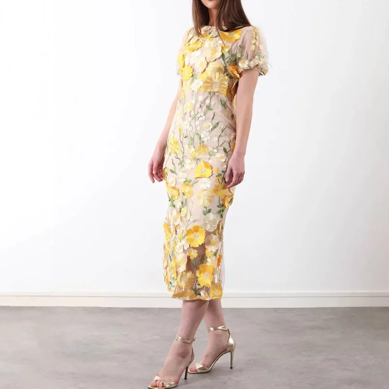 Fashion Flower Embroidered Pri - مراجعة Embroidery Zara وسعره