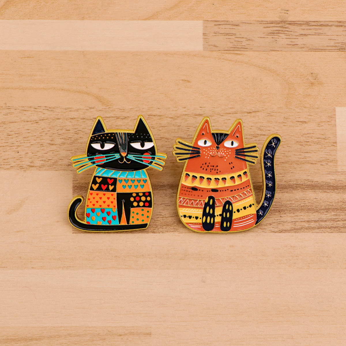 Flowers Enamel Pin Cartoon Cat - مراجعة Embroidery Illustration وسعره