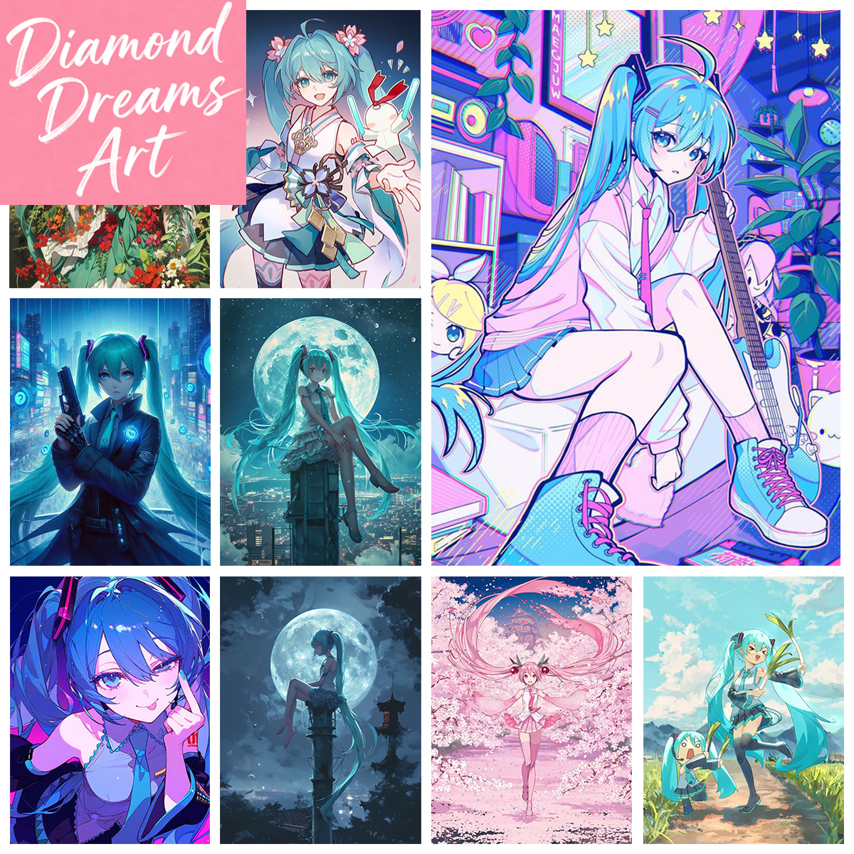 Frameless,Singer Miku DIY Diam - مراجعة Embroidery Ideas وسعره