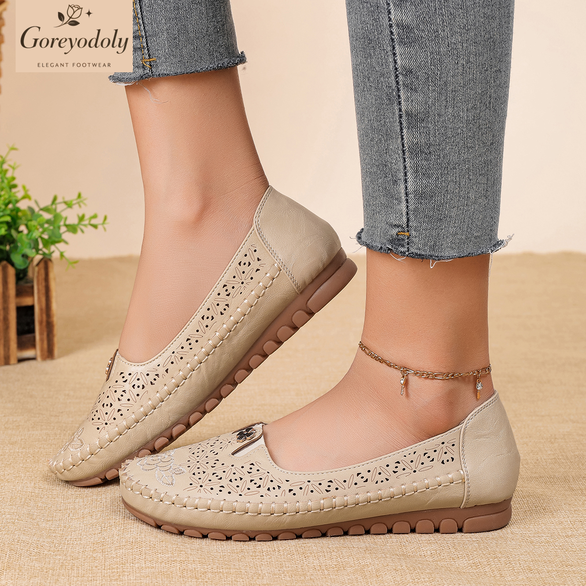 Goreyodoly women loafers flora - مراجعة Embroidery Ideas وسعره