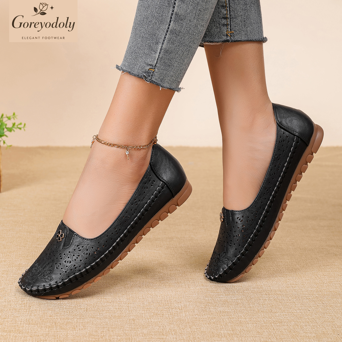 Goreyodoly women loafers flora - مراجعة Embroidery Ideas وسعره