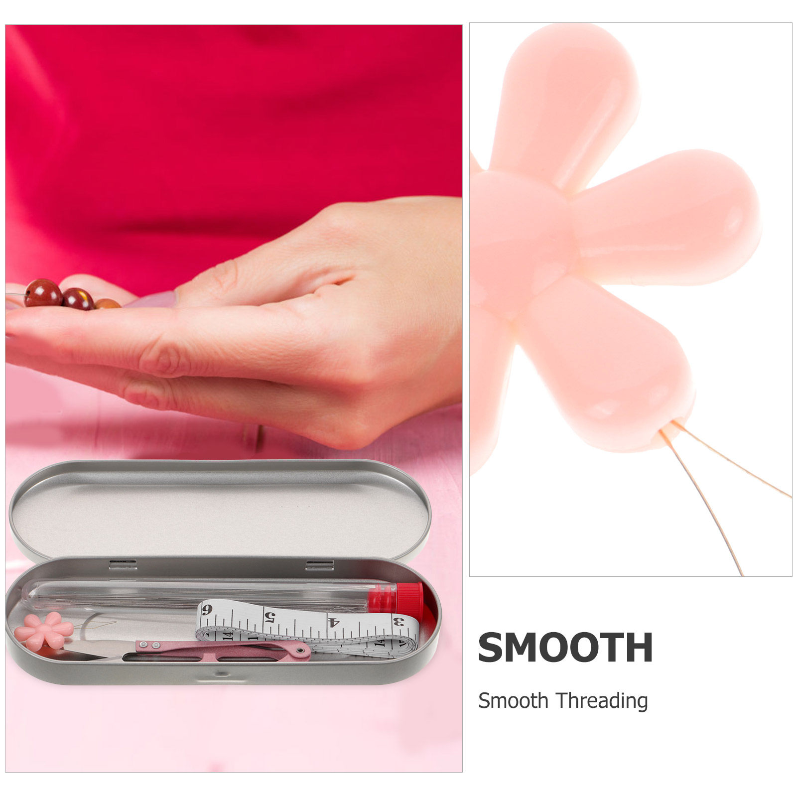1Set Beading Needle Threader K - مراجعة Embroidery Needle وسعره