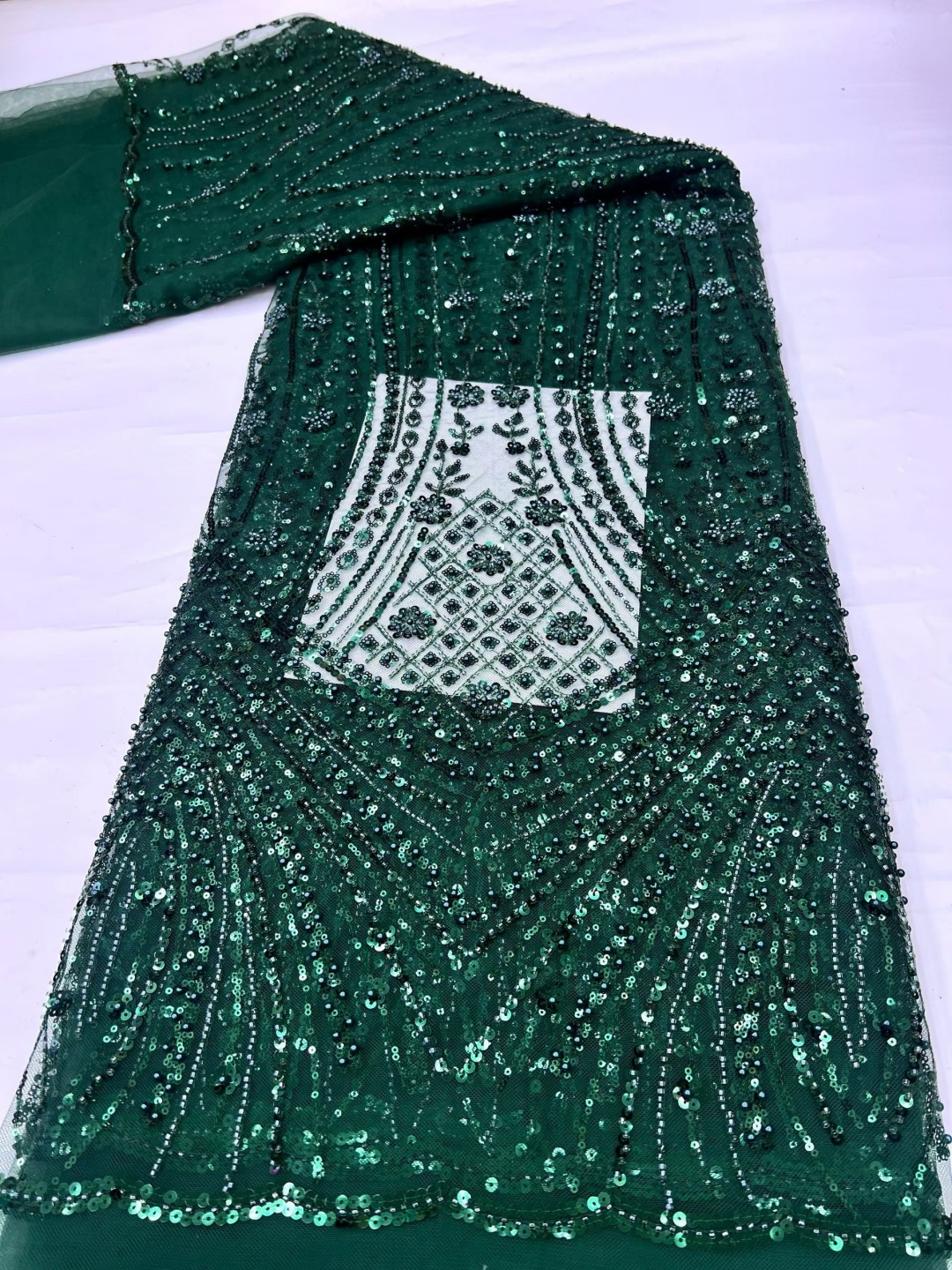 Hot Sale Dignified Exquisite U - مراجعة Embroidery Net Dress وسعره