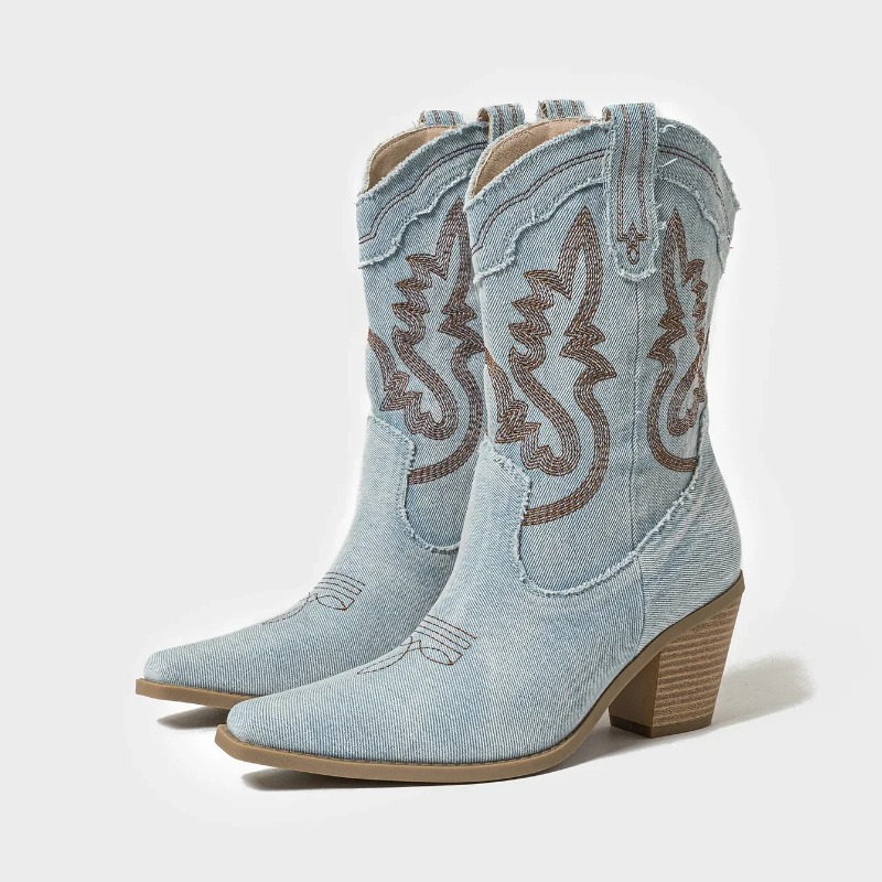 2025 Autumn and Winter Women's - مراجعة Embroidery On Jeans وسعره