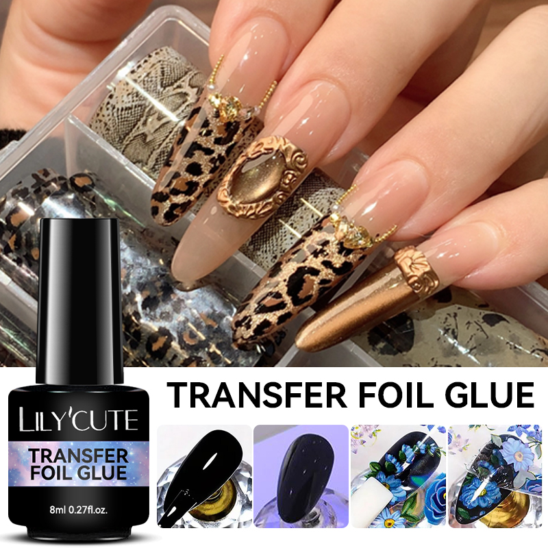 LILYCUTE 8ML Transfer Foil Glu - مراجعة Transfer Paper Carbon وسعره