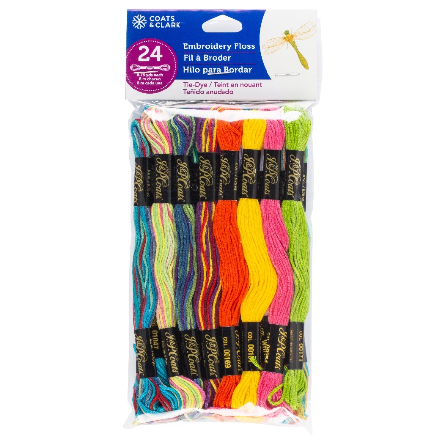 J. and P. Coats Tie-Dye Embroi - مراجعة Embroidery Floss وسعره