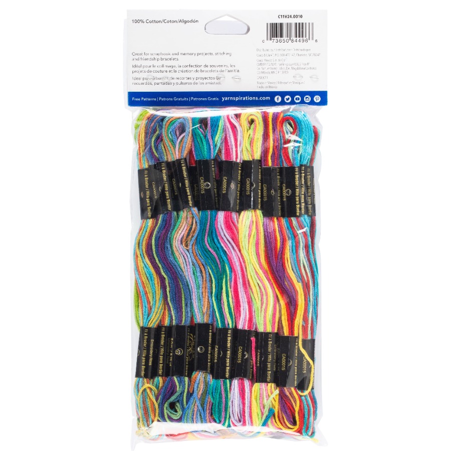 J. and P. Coats Tie-Dye Embroi - مراجعة Embroidery Floss وسعره