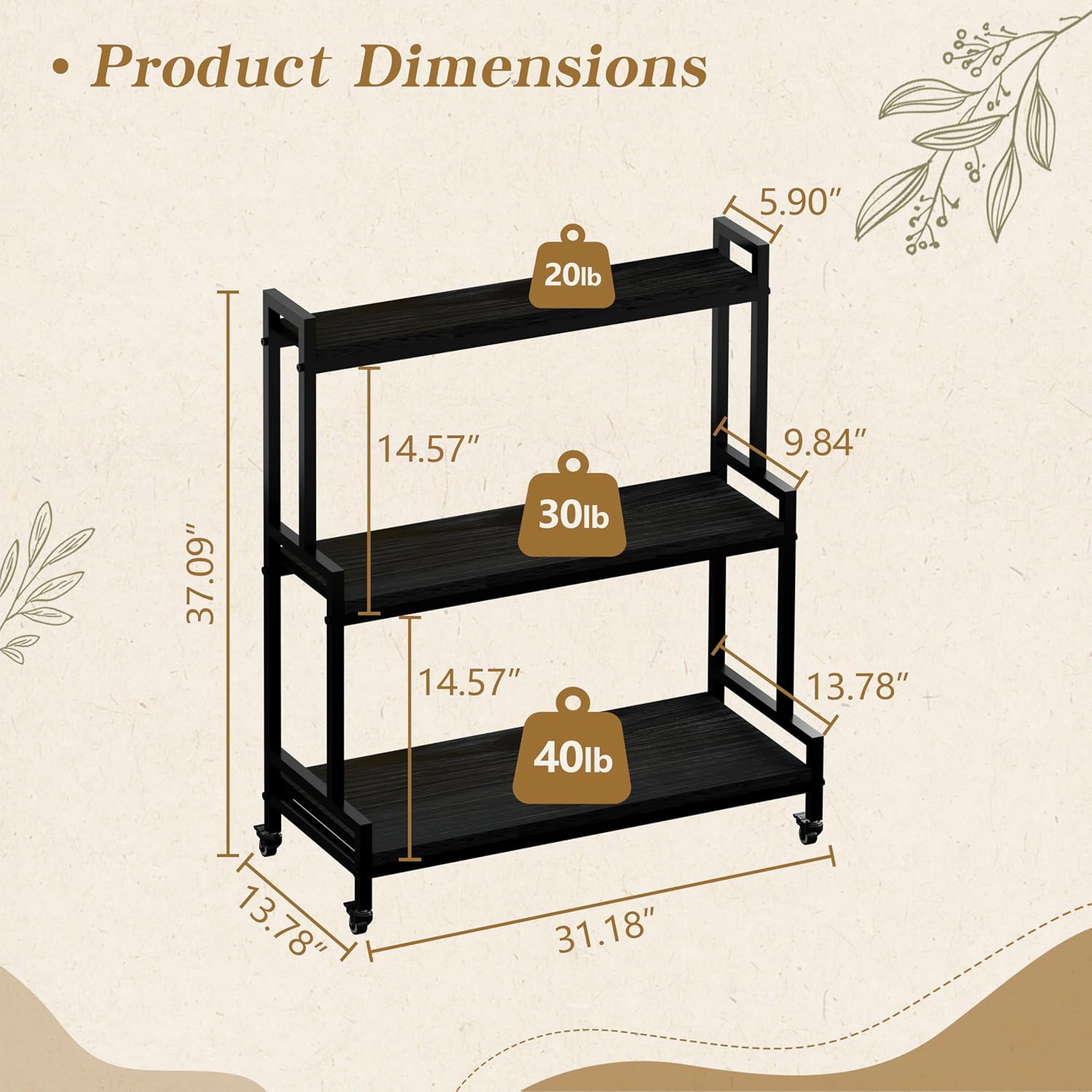 Rolling Ladder Style 3-Tier Pl - مراجعة Frame Display Wood وسعره