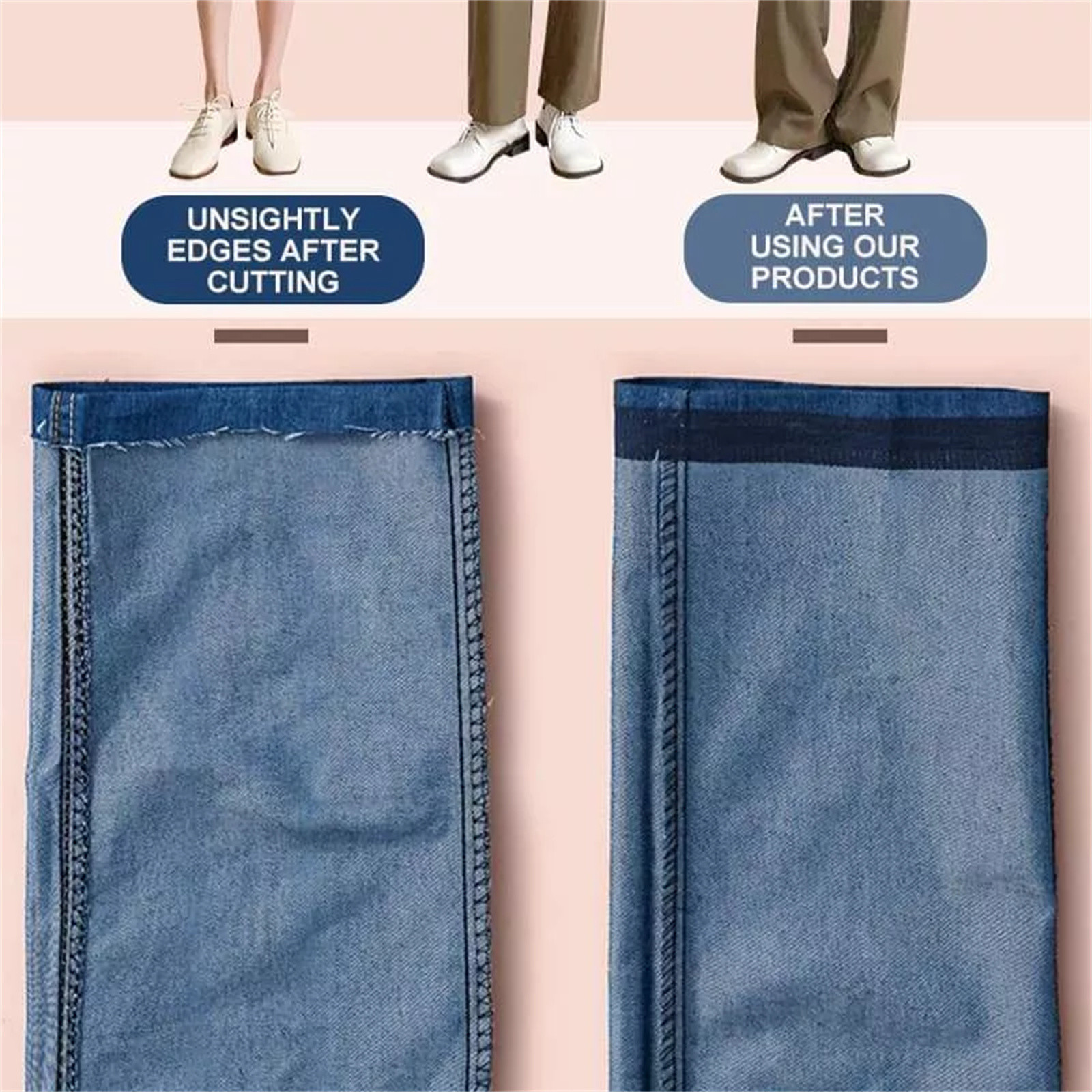 Pants Edge Shorten Self-Adhesi - مراجعة Embroidery On Jeans وسعره