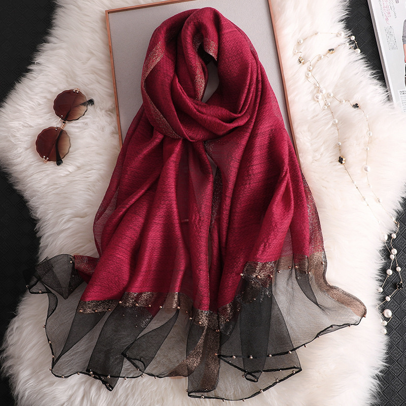 2024 Luxury 100% Silk Shawl Sc - مراجعة Embroidery Ideas وسعره