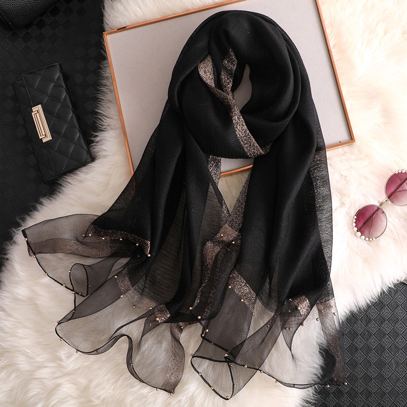 2024 Luxury 100% Silk Shawl Sc - مراجعة Embroidery Ideas وسعره