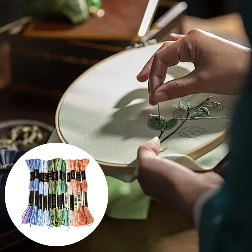 12 Skeins 105 Yards Cross Stit - مراجعة Embroidery Floss وسعره