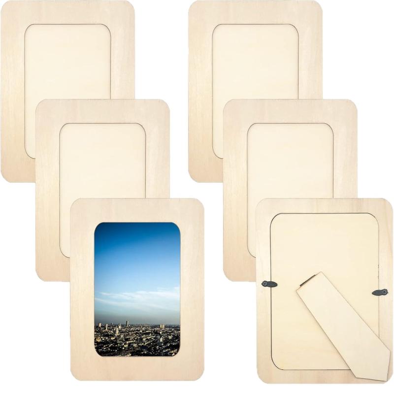 【S】Wooden Picture Frames, DIY  - مراجعة Frame Display Wood وسعره