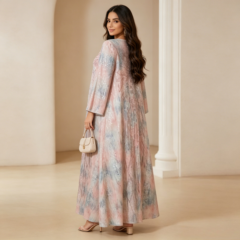 Muslim Women Party Dress Embro - مراجعة Embroidery Arabic وسعره