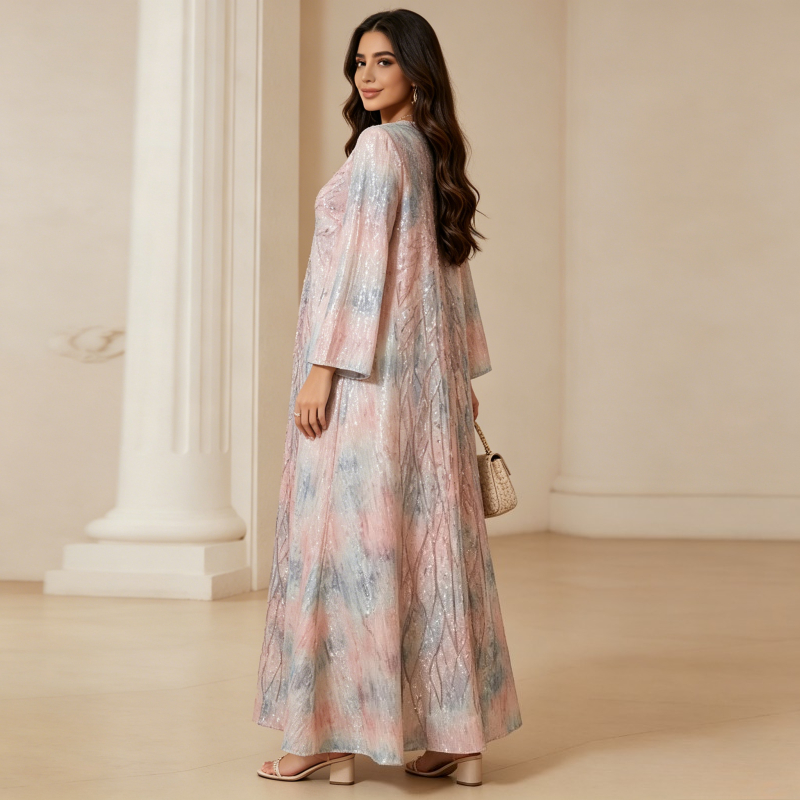 Muslim Women Party Dress Embro - مراجعة Embroidery Arabic وسعره