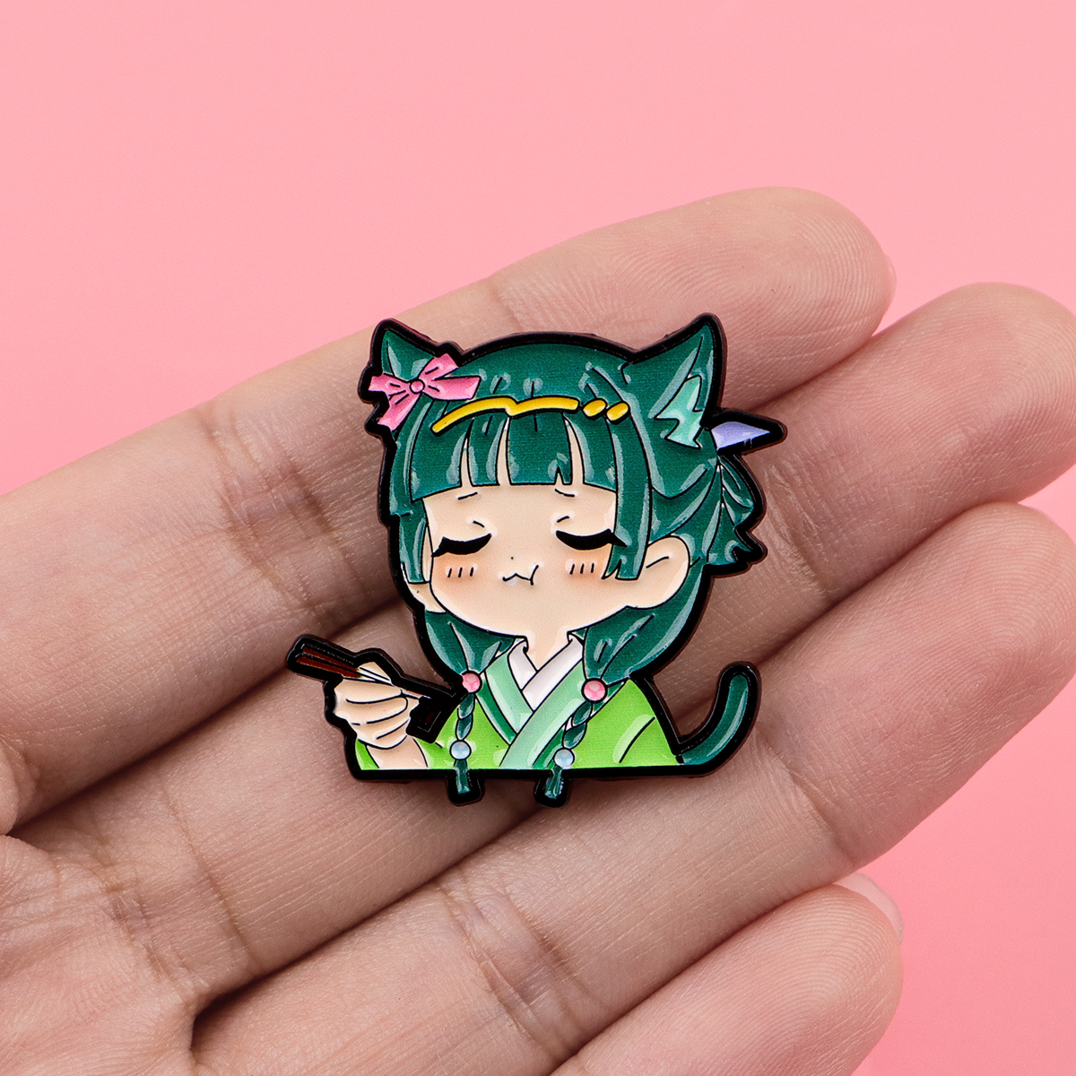 Cute Boy Girl Enamel Pins Anim - مراجعة Embroidery Illustration وسعره