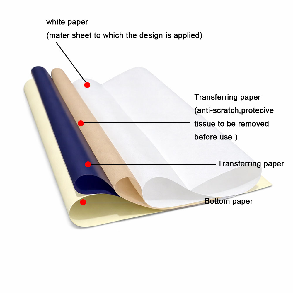 Audersigt 50/100Sheets Tattoo  - مراجعة Transfer Paper Carbon وسعره
