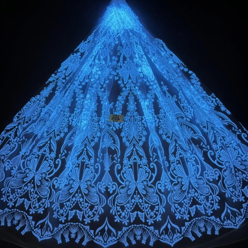 2026 Blue Hot Sale Fadhion Des - مراجعة Embroidery Net Dress وسعره