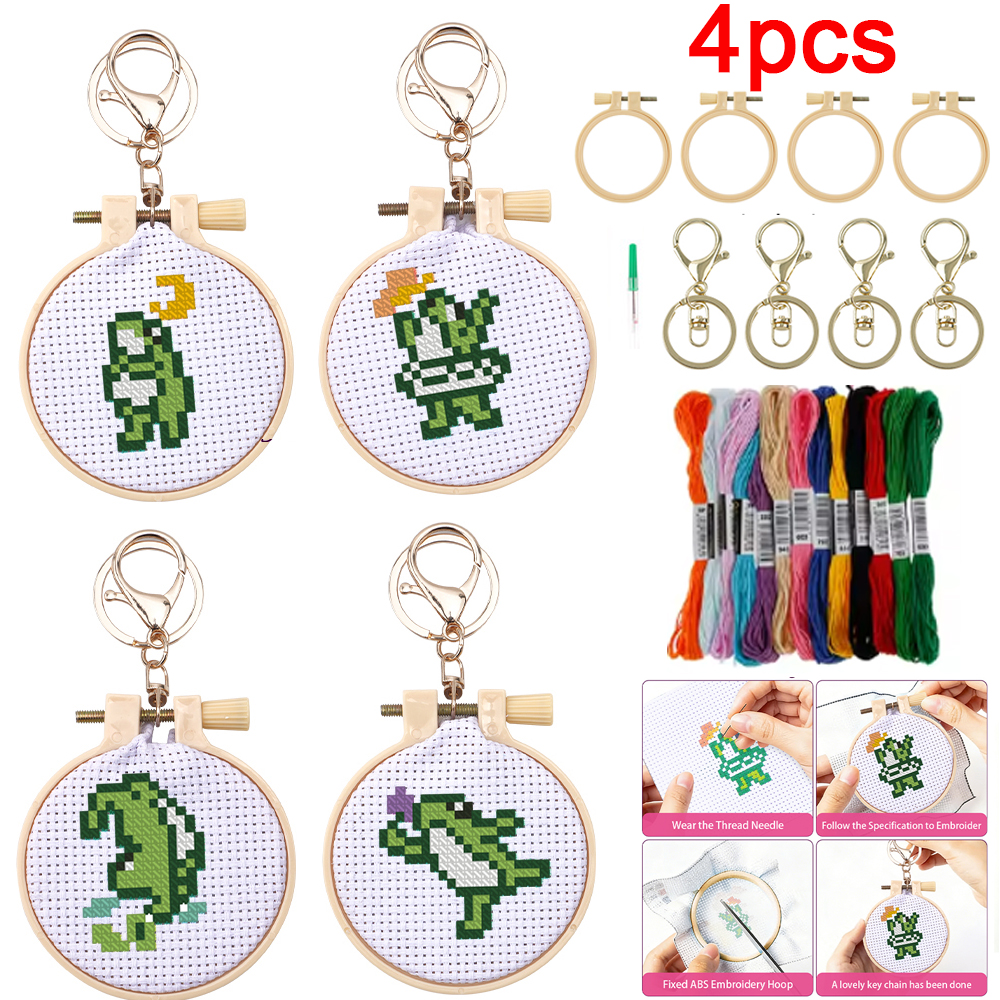 4pcs Embroidery Starter Kit DI - مراجعة Embroidery Needle وسعره