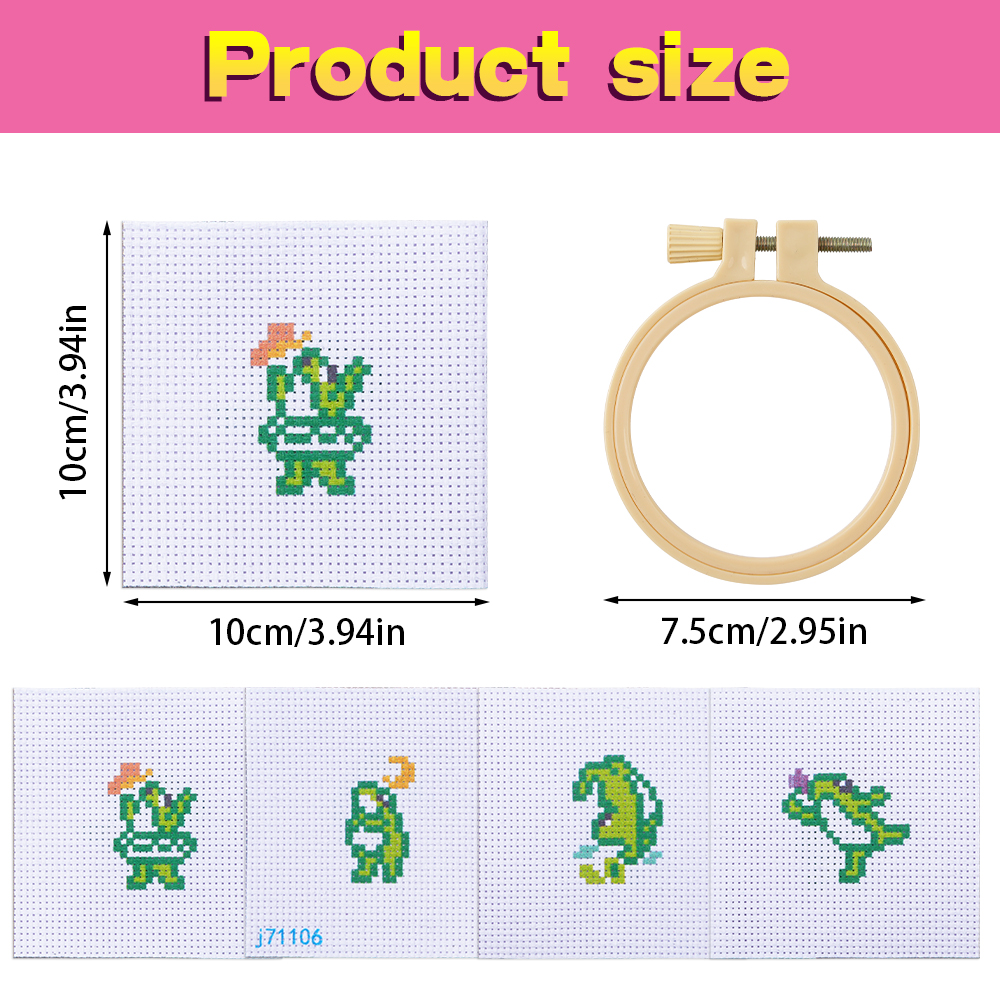 4pcs Embroidery Starter Kit DI - مراجعة Embroidery Needle وسعره