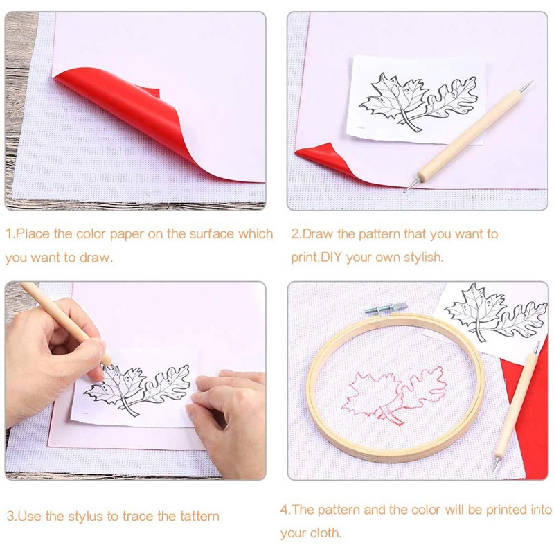 10Pcs Embroidery Transfer Pape - مراجعة Transfer Paper Carbon وسعره