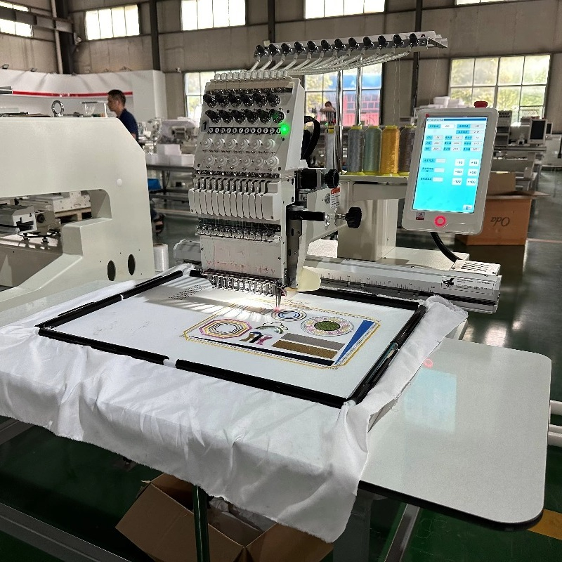 Single Head Multi Needles Auto - مراجعة Embroidery Machine Computerized وسعره