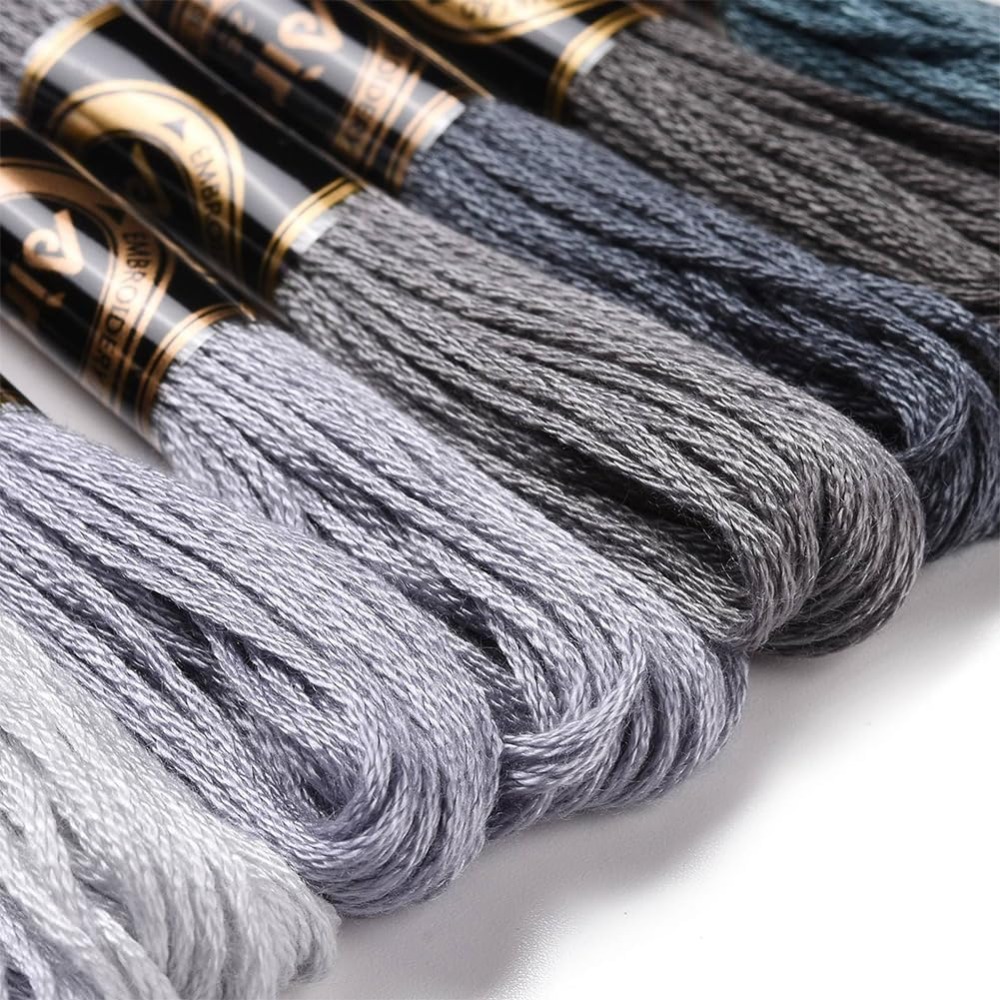 8 Skeins 70 Yards Grey Friends - مراجعة Embroidery Floss وسعره