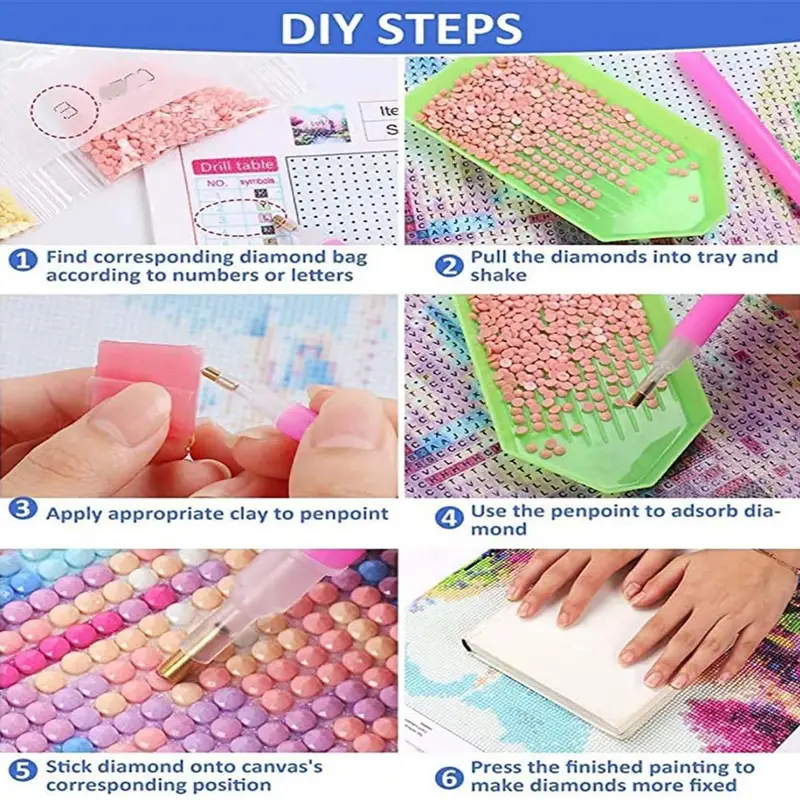 DIY Diamond Painting Colorful  - مراجعة Embroidery Ideas وسعره