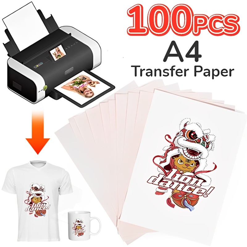 100-10Pcs A4 Sublimation Heat  - مراجعة Transfer Paper Carbon وسعره