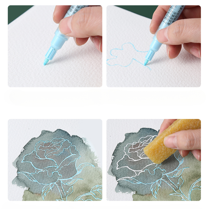 Mark Pen Type Watercolor Maski - مراجعة Embroidery Writing وسعره