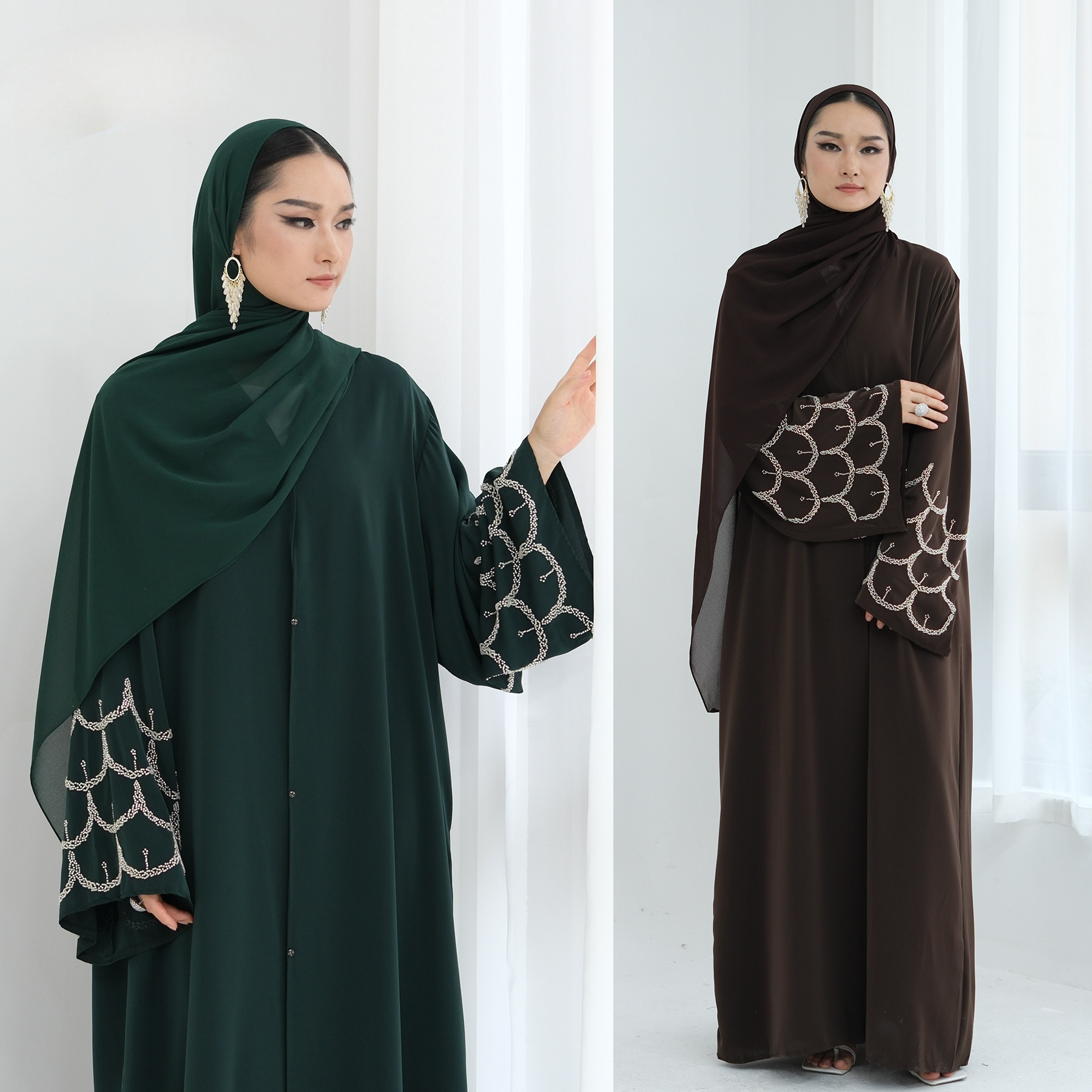 embroidery Women Dress Abaya c - مراجعة Embroidery Arabic وسعره