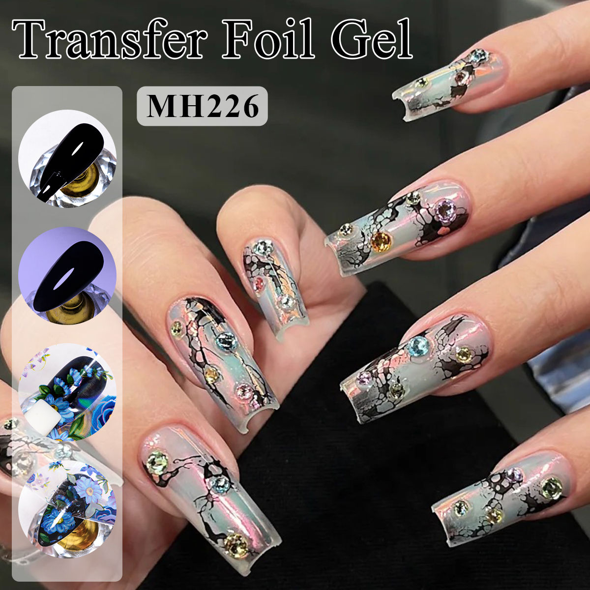 10ml Transfer Foil Gel Nail Po - مراجعة Transfer Paper Carbon وسعره