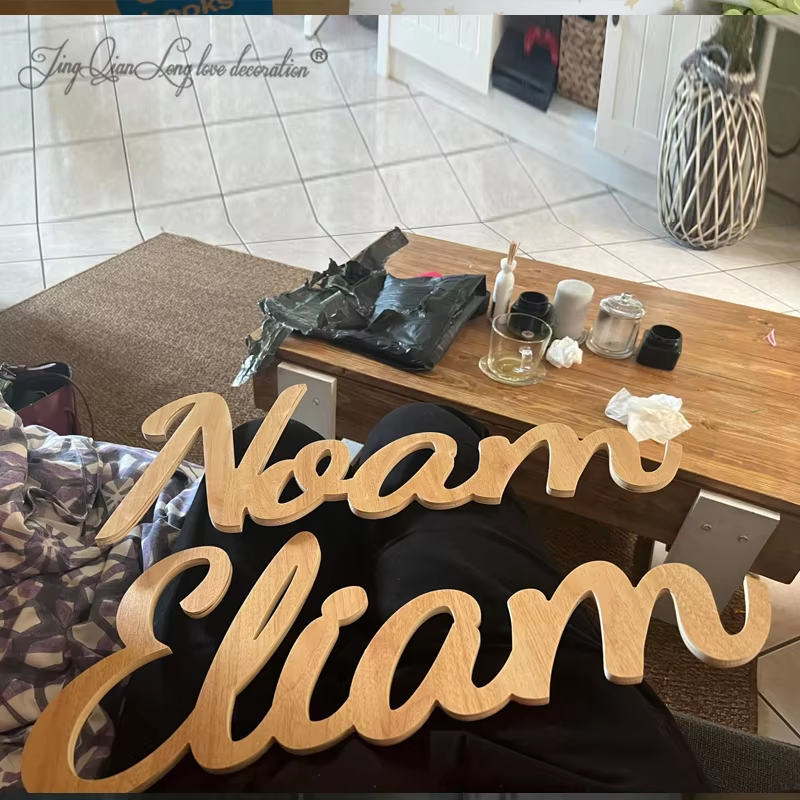 Custom Name Sign for Nursery W - مراجعة Embroidery Writing وسعره