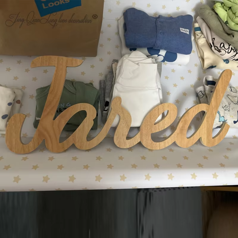 Custom Name Sign for Nursery W - مراجعة Embroidery Writing وسعره