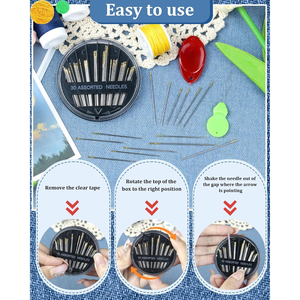 30-Count Steel Hand Sewing Nee - مراجعة Embroidery Needle وسعره