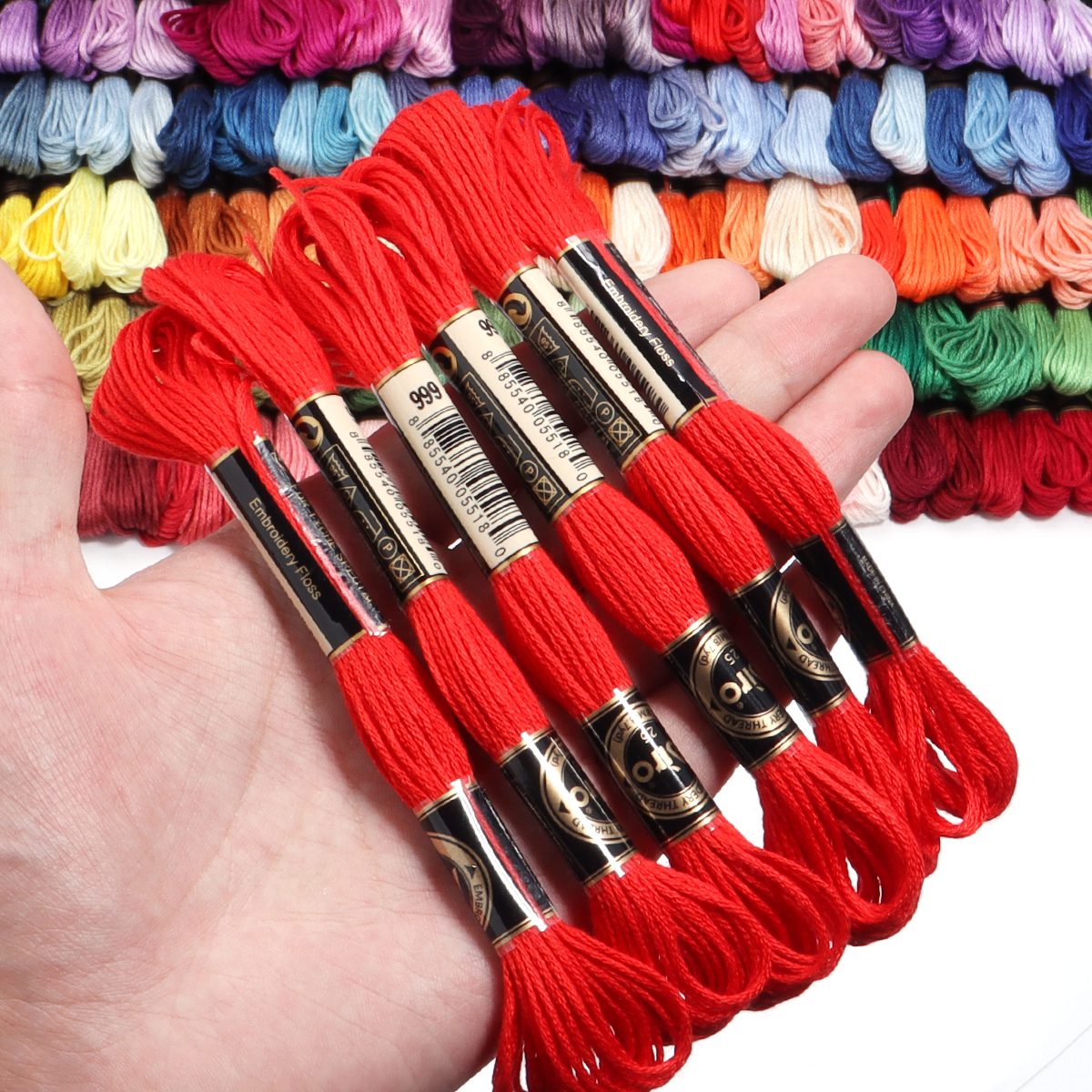 6Pcs/Lot Multicolor Polyester  - مراجعة Embroidery Floss وسعره