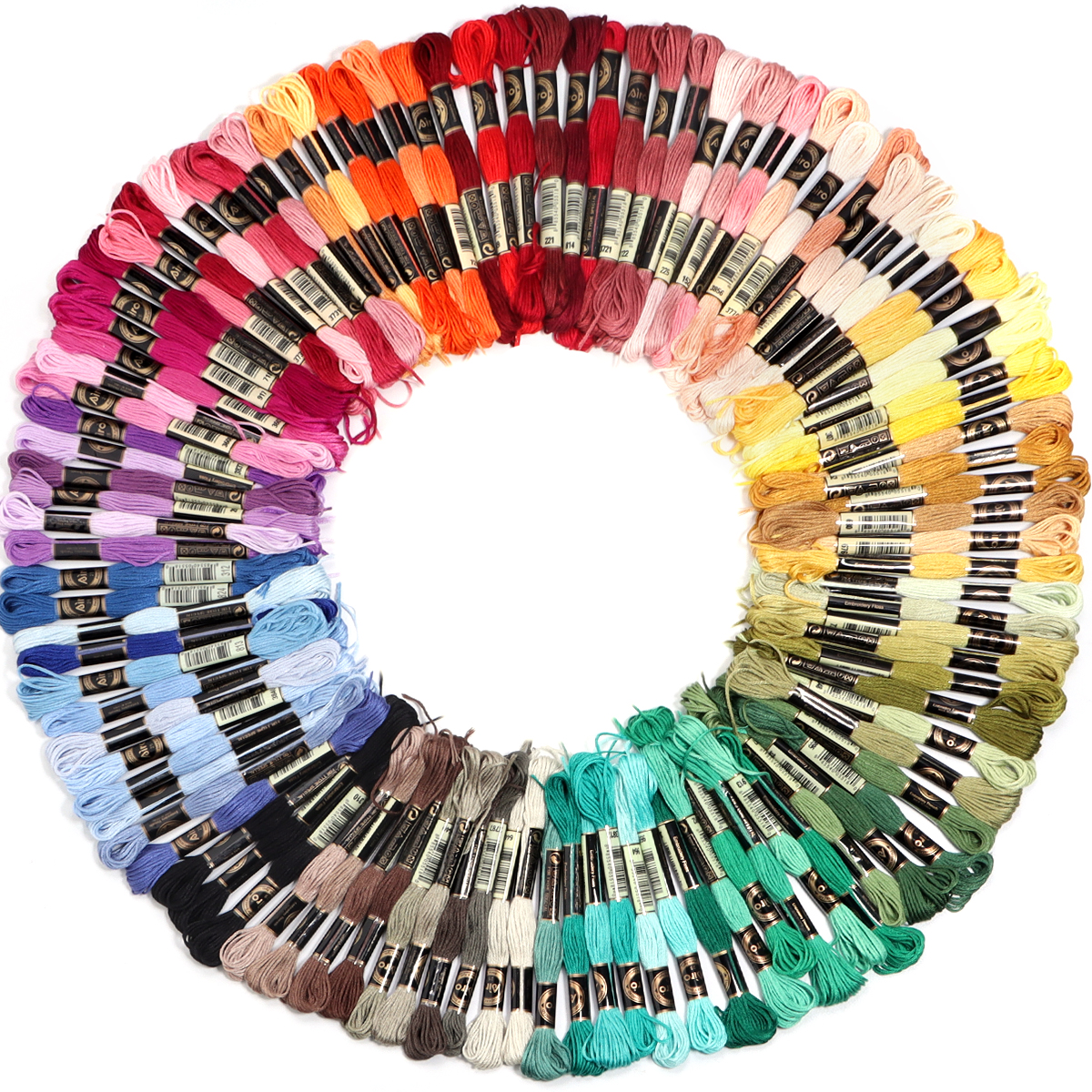 6Pcs/Lot Multicolor Polyester  - مراجعة Embroidery Floss وسعره