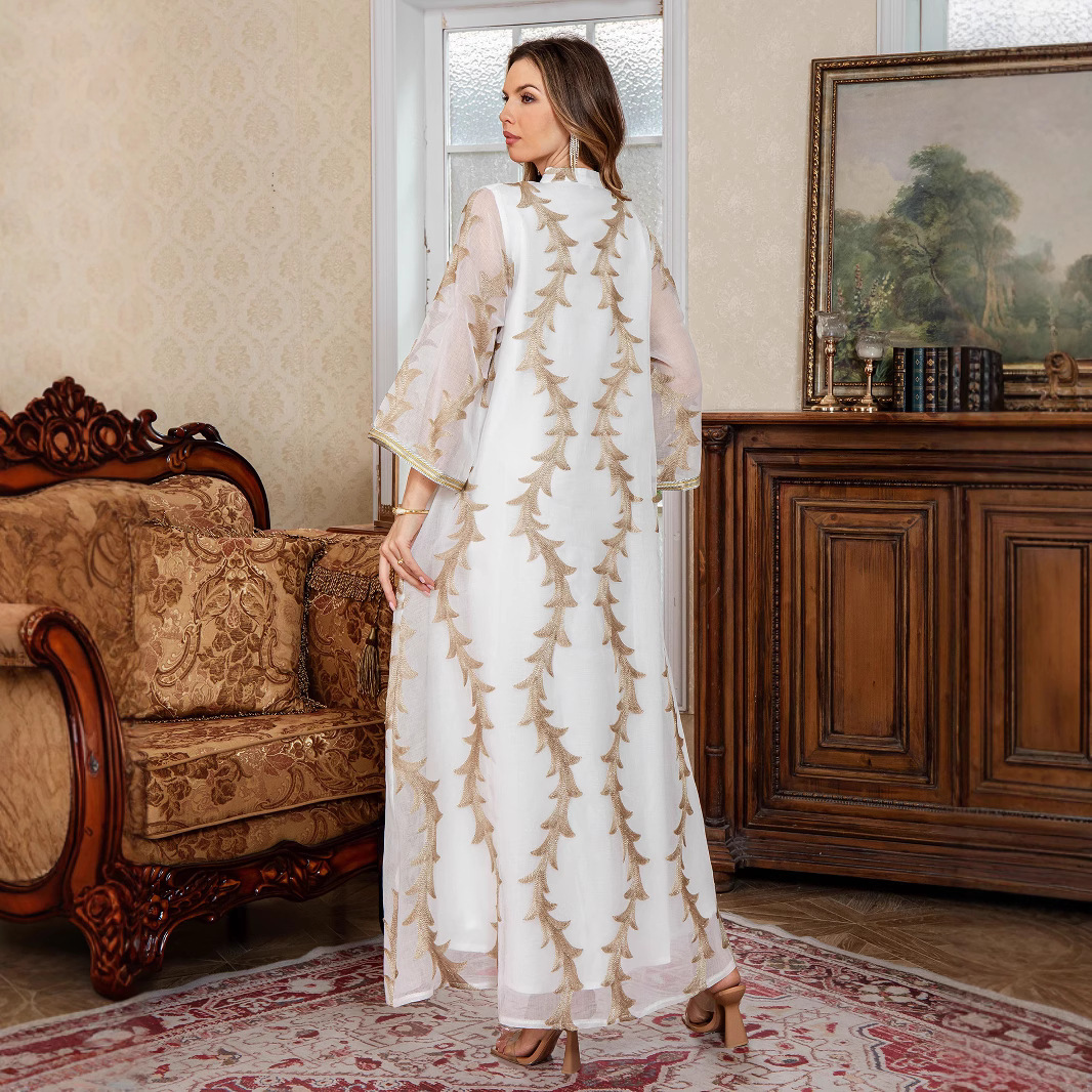 Eid Women Dress Muslim Abaya D - مراجعة Embroidery Arabic وسعره