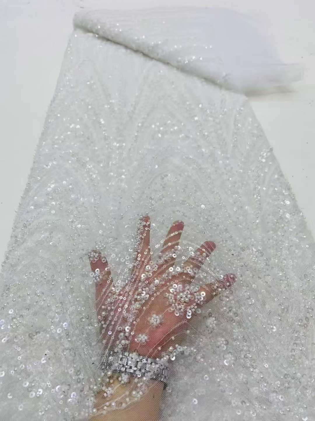 2026 African Nigerian High-Qua - مراجعة Embroidery Net Dress وسعره