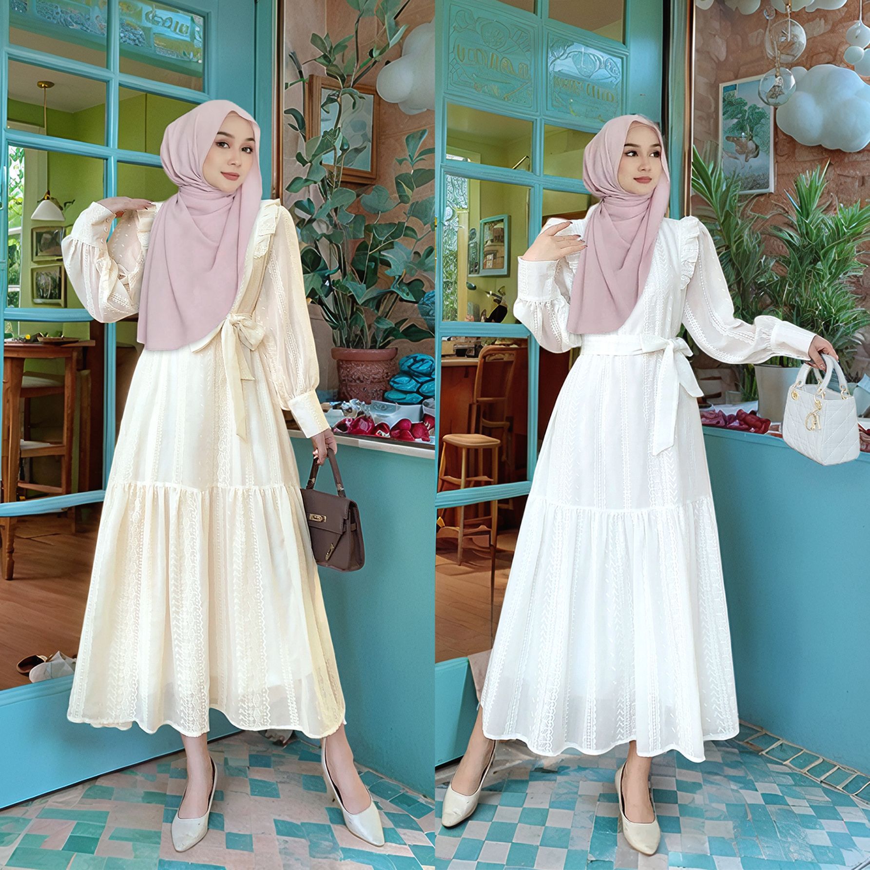Indonesia Muslim Women's Cloth - مراجعة Embroidery In Indonesia وسعره