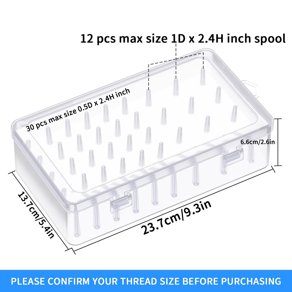 Clear Plastic Thread Organizer - مراجعة Embroidery Floss وسعره