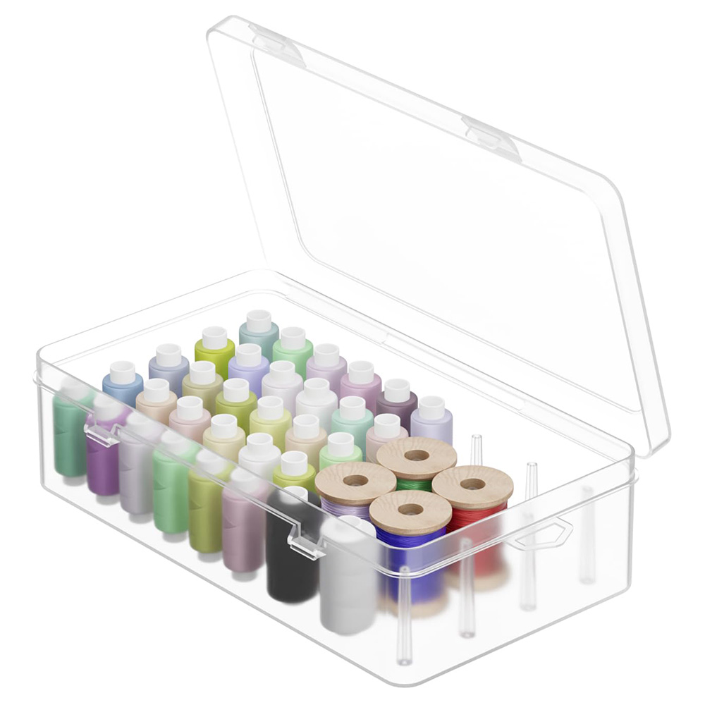 Clear Plastic Thread Organizer - مراجعة Embroidery Floss وسعره