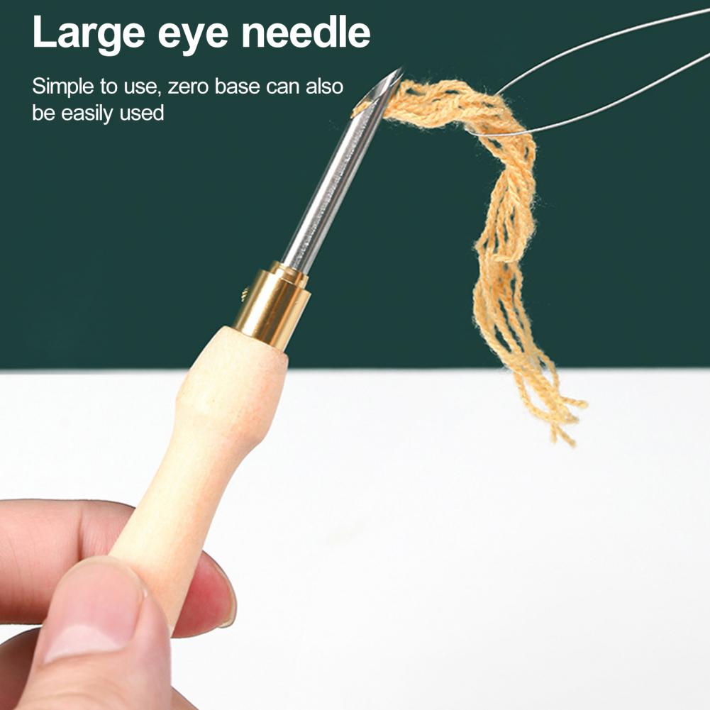 Embroidery Needle Wooden Handl - مراجعة Embroidery Needle وسعره