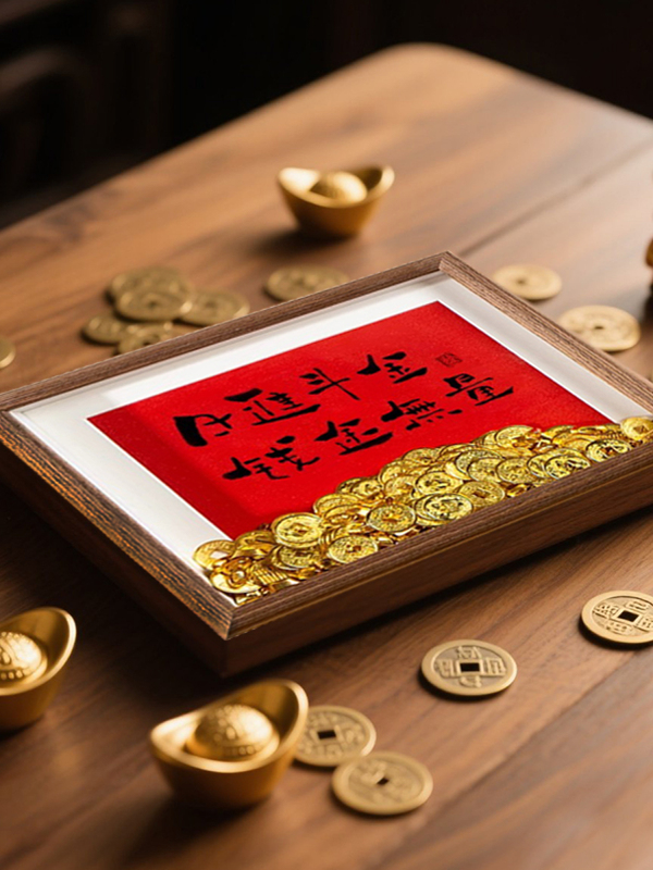 Creative DIY Gold Coin Photo F - مراجعة Frame Display Wood وسعره