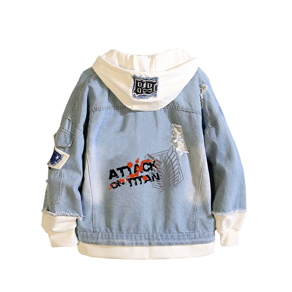 Attack on Titan Anime Denim Ja - مراجعة Embroidery On Jeans وسعره