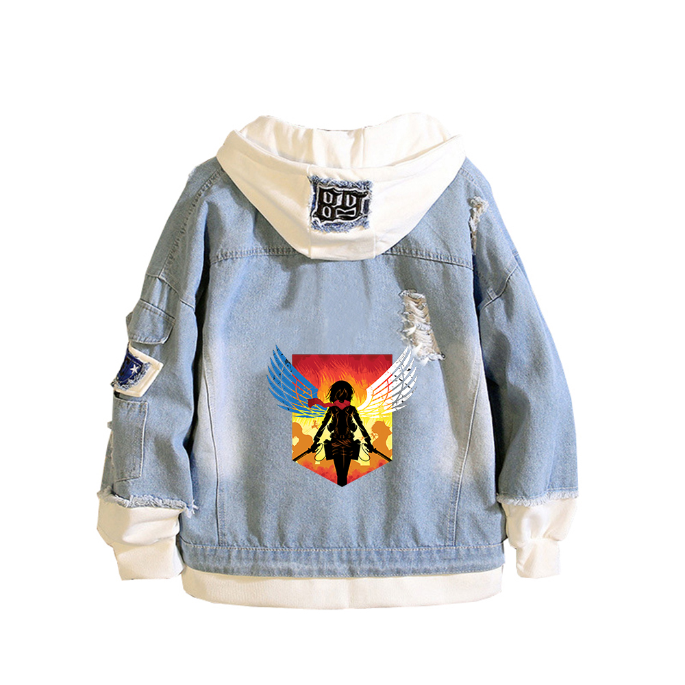 Attack on Titan Anime Denim Ja - مراجعة Embroidery On Jeans وسعره