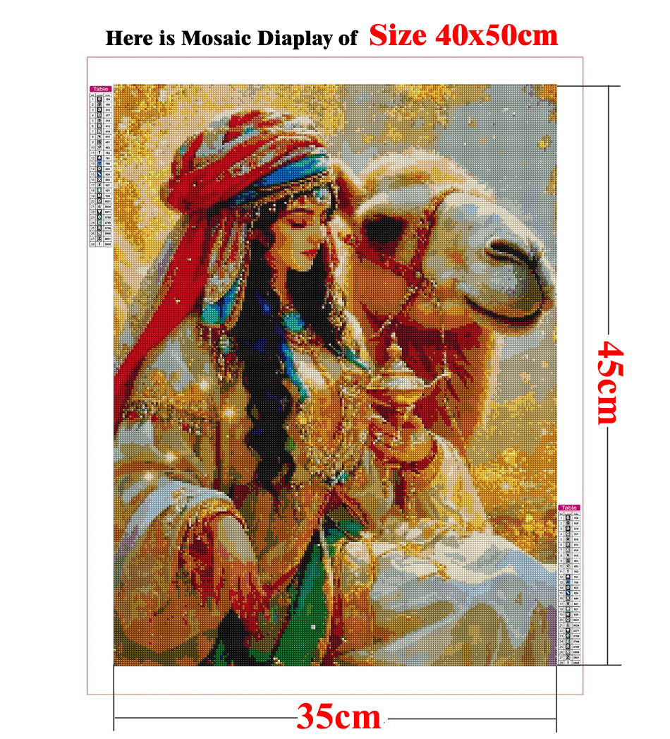 2024 New 5D DIY Diamond Painti - مراجعة Embroidery Arabic وسعره